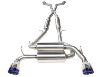 Picture of aFe Takeda 2-1-2in 304SS Cat-Back Exhaust Infiniti G37 08-13-Q60 14-15 V6-3-7 w- Blue Flame Tips