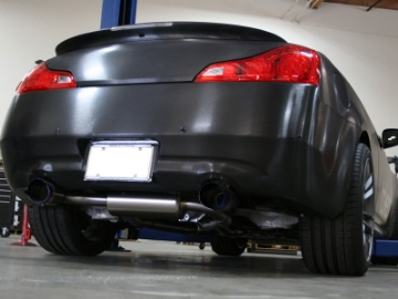 Picture of aFe Takeda 2-1-2in 304SS Cat-Back Exhaust Infiniti G37 08-13-Q60 14-15 V6-3-7 w- Blue Flame Tips