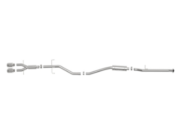 Picture of aFe Takeda 2-5in 304SS Cat-Back Exhaust System w- Polished Tips 17-20 Honda Civic Si Sedan I4 1-5L
