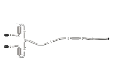 Picture of aFe Takeda 3in 304 SS Cat-Back Exhaust System w-Black Tips 17-20 Honda Civic Sport L4-1-5L t