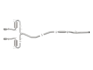 Picture of aFe Takeda 3in 304 SS Cat-Back Exhaust System w-Polished Tips 17-21 Honda Civic Sport L4-1-5L t