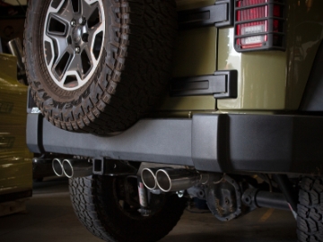 Picture of aFe Rebel Series 2-5in 409 SS Axle-Back Exhaust Polished 07-18 Jeep Wrangler JK V6-3-6L-3-8L