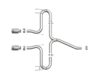 Picture of aFe Takeda 2-1-2in 304 SS Axle-Back Exhaust w-Polished Tips 17-20 Honda Civic Sport L4-1-5L t