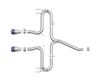 Picture of aFe Takeda 2-1-2in 304 SS Axle-Back Exhaust w-Blue Flame Tips 17-20 Honda Civic Sport L4-1-5L t