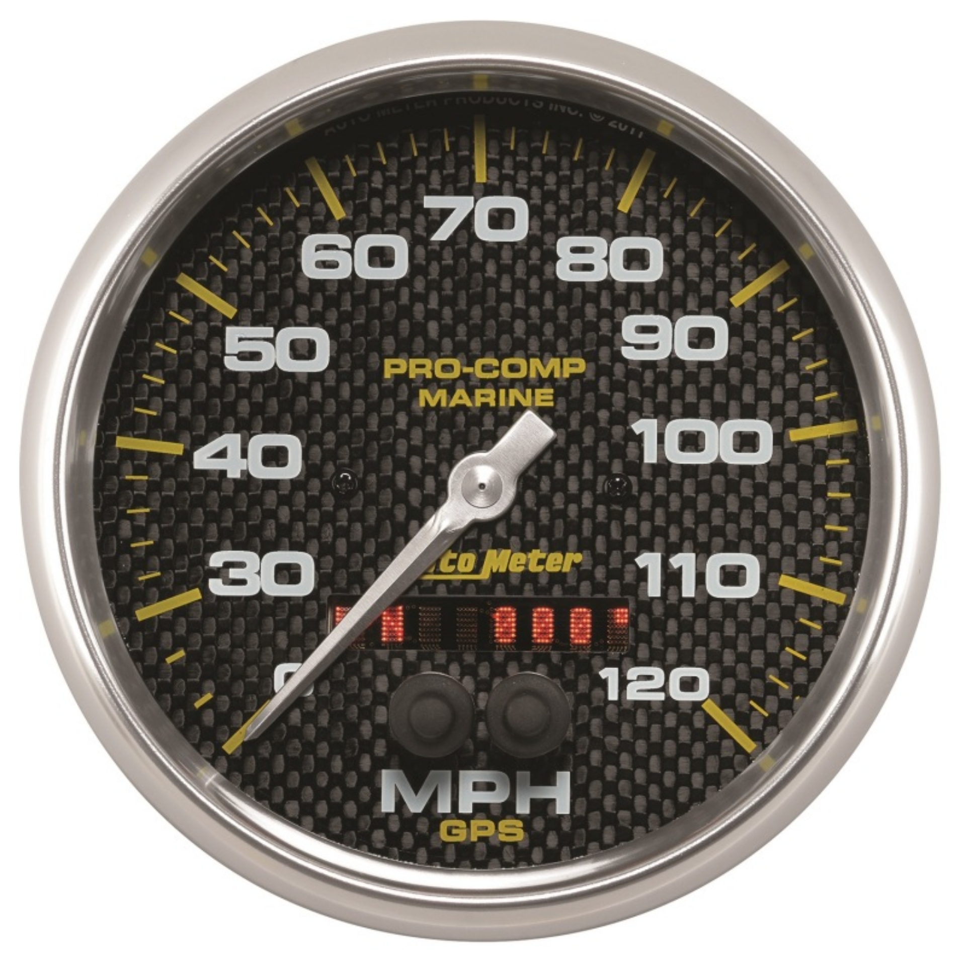 Picture of Autometer Marine Carbon Fiber 5in 120mph GPS Speedometer