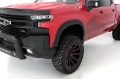Picture of Lund 19-21 Chevy Silverado 1500 SX-Sport Smooth Elite Series Front Fender Flares - Black 2 Pc