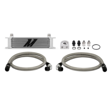 Picture of Mishimoto Universal 10 Row Oil Cooler Kit Metal Braided Lines