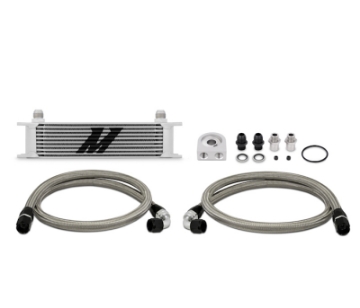 Picture of Mishimoto Universal 10 Row Oil Cooler Kit Metal Braided Lines