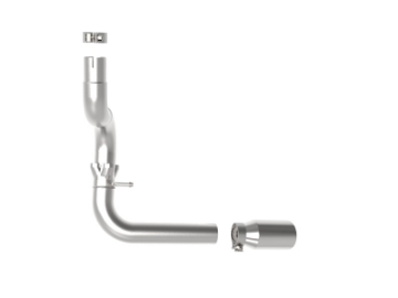 Picture of aFe 20-21 Jeep Wrangler Large Bore-HD 3in 304 Stainless Steel DPF-Back Exhaust System - Polished Tip