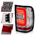 Picture of ANZO 2001-2011 Ford  Ranger LED Tail Lights w- Light Bar Chrome Housing Clear Lens