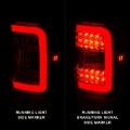 Picture of ANZO 2001-2011 Ford  Ranger LED Tail Lights w- Light Bar Chrome Housing Red-Clear Lens