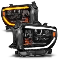 Picture of ANZO 2014-2017 Toyota Tundra LED Crystal Headlights w- Switchback Black Housing w- DRL