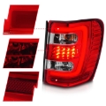 Picture of ANZO 1999-2004 Jeep Grand Cherokee LED Tail Lights w- Light Bar Chrome Housing Red-Clear Lens