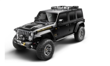 Picture of Bushwacker 18-21 Jeep Wrangler JL 2-Door & 4-Door Flat Style Flares 4pc - Black