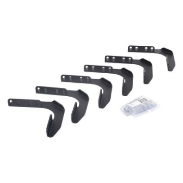 Picture of Go Rhino 99-16 Ford F-250-F-350 SD SC 4DR Mtg- Brackets V-Series V3-RB10 Slim-RB20 Slim - Tex- Blk