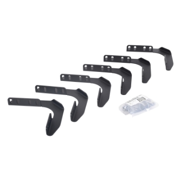 Picture of Go Rhino 99-16 Ford F-250-F-350 SD SC 4DR Mtg- Brackets V-Series V3-RB10 Slim-RB20 Slim - Tex- Blk