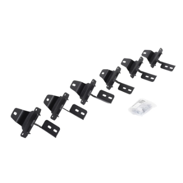 Picture of Go Rhino 18-22 Jeep Wrangler JLU 4DR Mounting Brackets V-Series V3-RB10 Slim-RB20 Slim - Tex- Blk