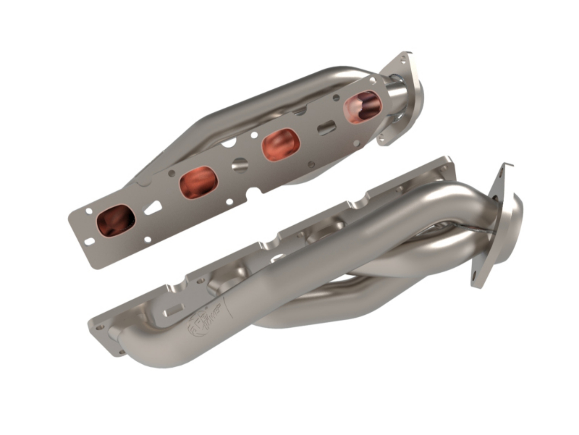 Picture of aFe Twisted Steel 11-21 Jeep Grand Cherokee WK2 5-7L V8 Headers - Titanium Ceramic Coated
