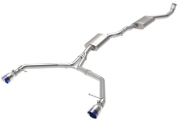 Picture of aFe MACH Force-Xp 13-16 Audi Allroad L4 SS Cat-Back Exhaust w- Blue Flame Tips