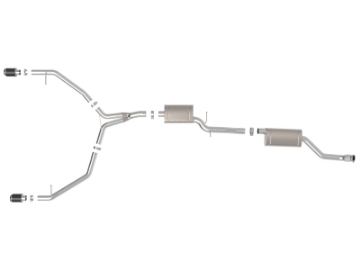 Picture of aFe MACH Force-Xp 13-16 Audi Allroad L4 SS Cat-Back Exhaust w- Carbon Tips