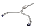 Picture of aFe MACH Force-Xp 13-16 Audi Allroad L4 SS Axle-Back Exhaust w- Blue Flame Tips