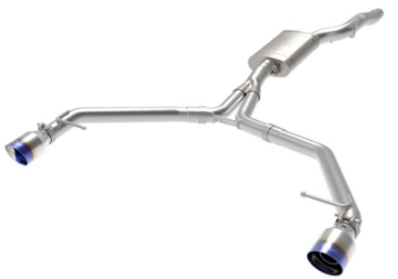Picture of aFe MACH Force-Xp 13-16 Audi Allroad L4 SS Axle-Back Exhaust w- Blue Flame Tips