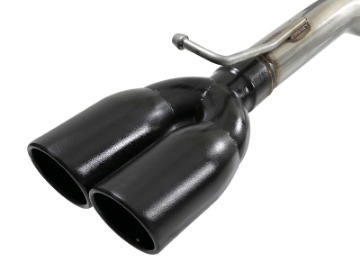 Picture of aFe MACH Force-Xp 2-1-2in 304 SS Cat-Back Exhaust 15-21 Dodge Challenger V6-3-6L - Quad Black Tip