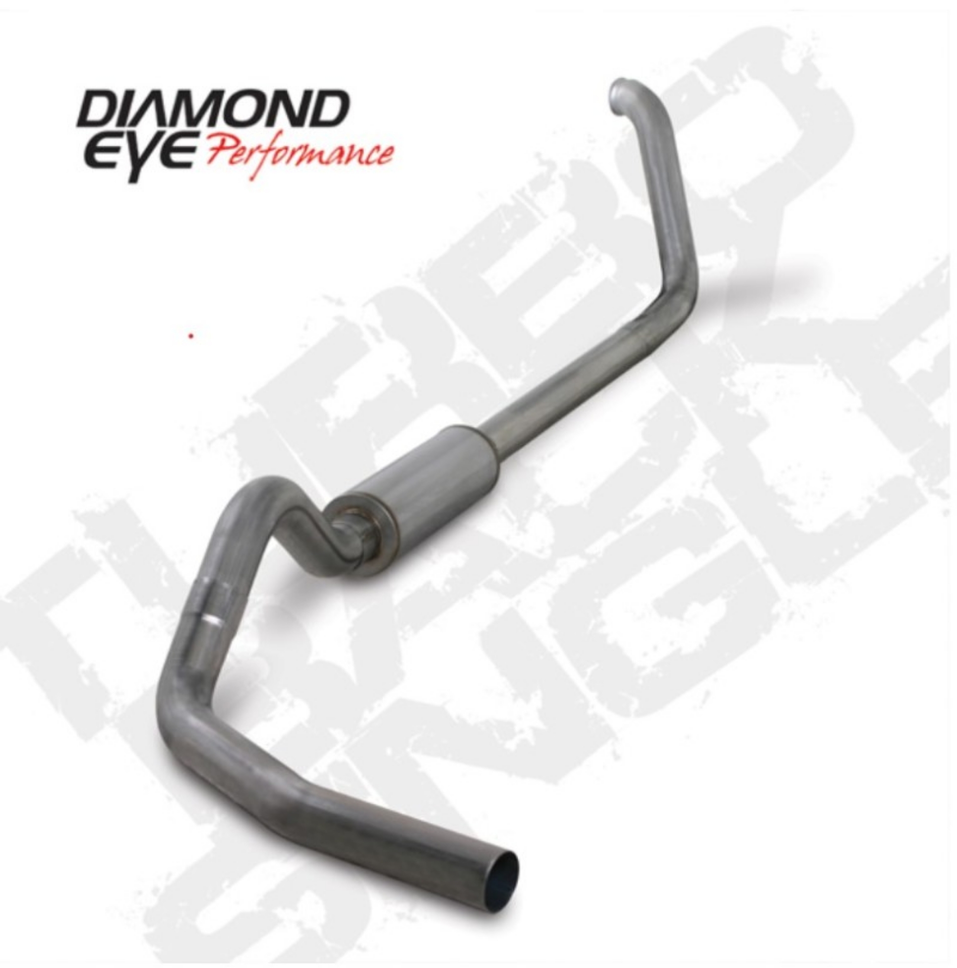 Picture of Diamond Eye KIT 4in Turbo Back SGL SS: 00-03 FORD 7-3L F250-F350