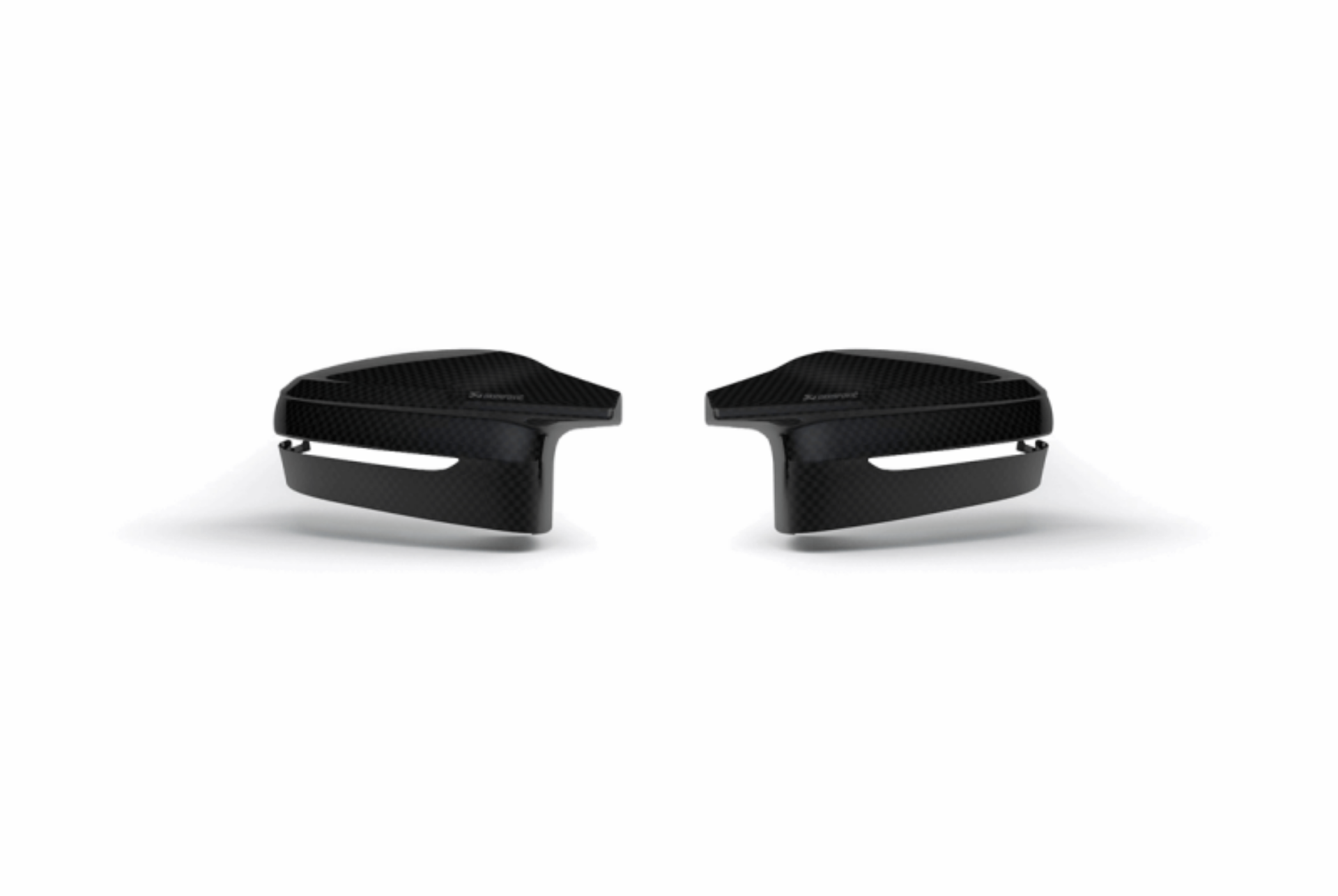 Picture of Akrapovic 2021+ BMW G87 M2, G80 M3 & G82 M4 Mirror Cap Set- Gloss Carbon