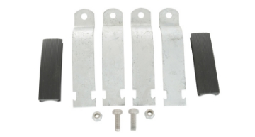 Picture of Rhino-Rack Heavy Duty Pipe Clamps - 4in - 4 Half Clamps