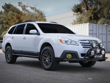 Picture of aFe POWER 15-19 Subaru Outback H4 2-5L - H6 3-6L Terra Guard Front Bumper w- Winch Mount