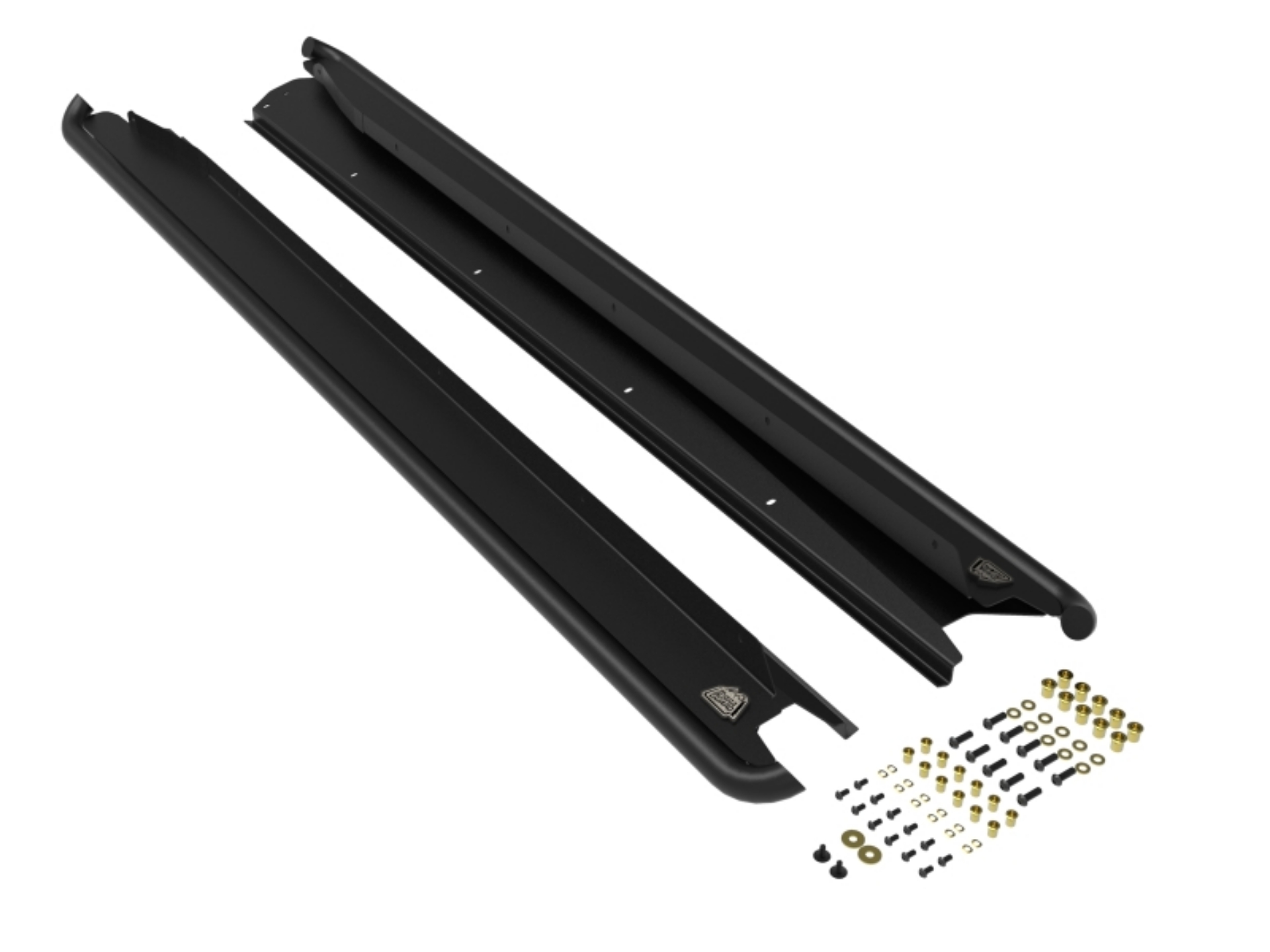 Picture of aFe POWER 15-19 Subaru Outback H4 2-5L - H6 3-6L Terra Guard Trail Slider Steps - Black