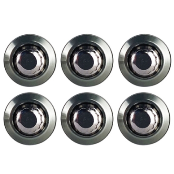 Picture of BLOX Racing New Fender Washers Kit M6 12pt - 6pc Large Diameter Gun Metal