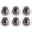 Picture of BLOX Racing New Fender Washers Kit M6 12pt - 6pc Large Diameter Silver