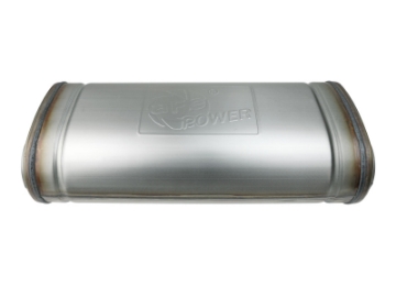 Picture of aFe MACH Force-Xp 409 SS Muffler 3in Dual Inlet-Dual Outlet 5in H x 8in W x 18in L - Oval Body