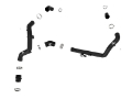 Picture of aFe Bladerunner 2-1-4 IN Aluminum Hot Charge Pipe Black 20-23 Ford Explorer-Explorer ST - Black