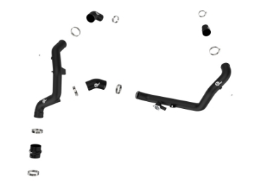 Picture of aFe Bladerunner 2-1-4 IN Aluminum Hot Charge Pipe Black 20-23 Ford Explorer-Explorer ST - Black