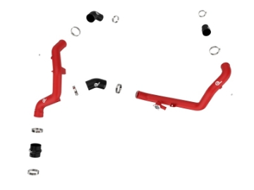 Picture of aFe Bladerunner 2-1-4 IN Aluminum Hot Charge Pipe Black 20-23 Ford Explorer-Explorer ST - Red