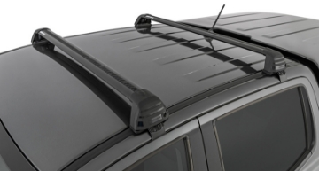 Picture of Rhino-Rack 11-20 Ford Ranger PX 4 Door Double Cab Vortex ROC25 Flush 2 Bar Roof Rack - Black