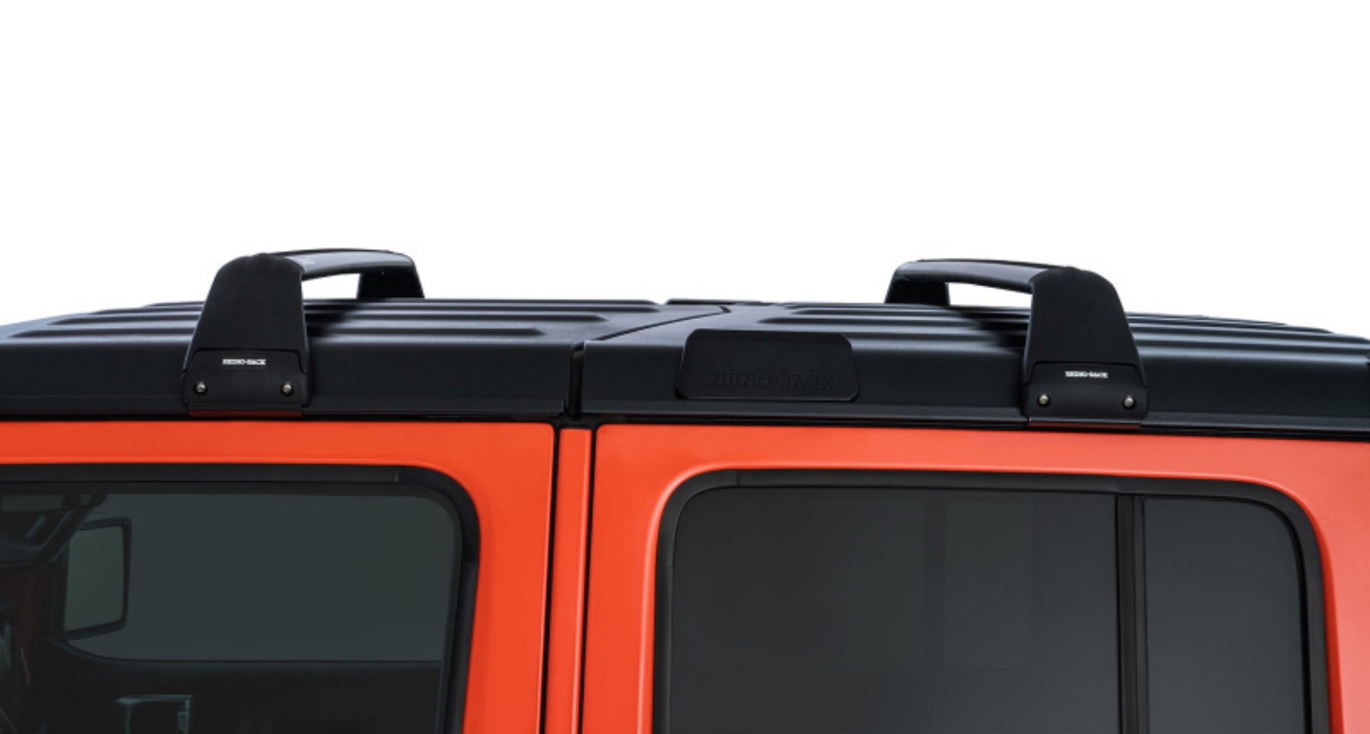Picture of Rhino-Rack 07-22 Jeep Wrangler JK-JL 4 Door Hard Top Vortex SG 2 Bar Roof Rack - Black