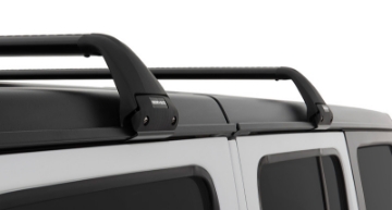 Picture of Rhino-Rack 07-22 Jeep Wrangler JK-JL 4 Door Hard Top Vortex SG 2 Bar Roof Rack - Black