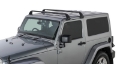 Picture of Rhino-Rack 07-22 Jeep Wrangler JK-JL 2 Door Hard Top Vortex SG 2 Bar Roof Rack - Black