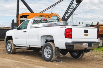 Picture of Deezee 13-23 Dodge-Ram Ram Cargo Management Cab Rack - Silver Mesh