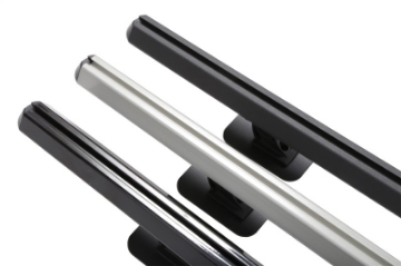 Picture of Deezee 04-23 Ford F-150-Super Duty Hex Series Side Rails - Gloss Black 6 1-2Ft Bed