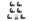 Picture of Deezee 19-23 Chevrolet Silverado Running Board Hex Side Step Bracket Kit