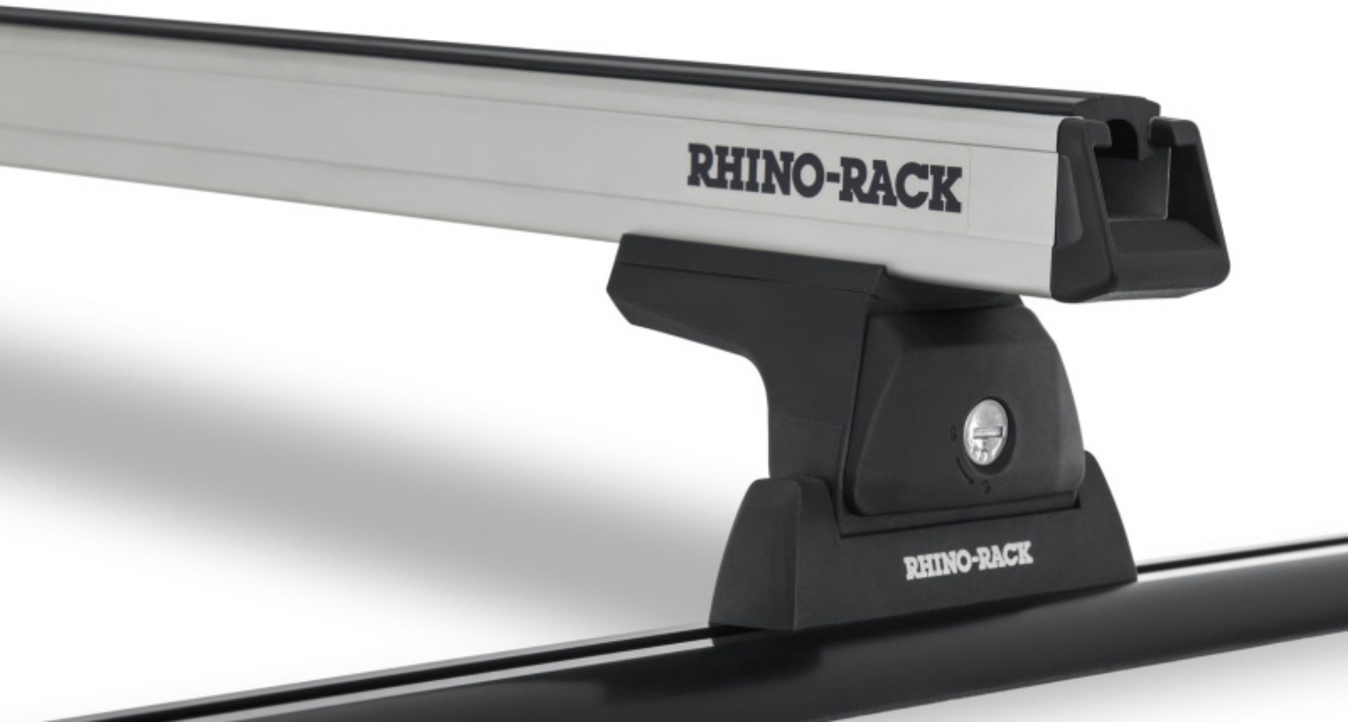 Picture of Rhino-Rack Heavy Duty 54in 2 Bar Roof Rack w-Tracks - Silver