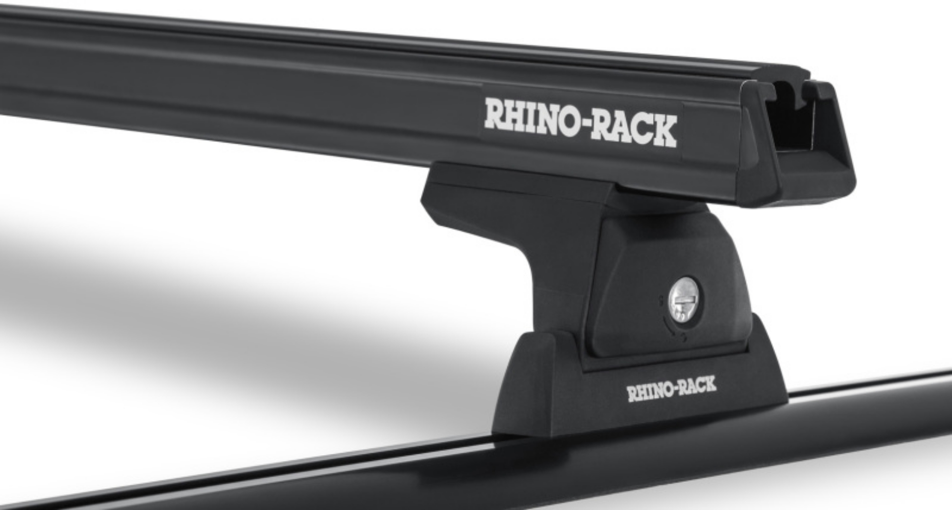 Picture of Rhino-Rack Heavy Duty 59in 2 Bar Roof Rack w-Tracks - Black