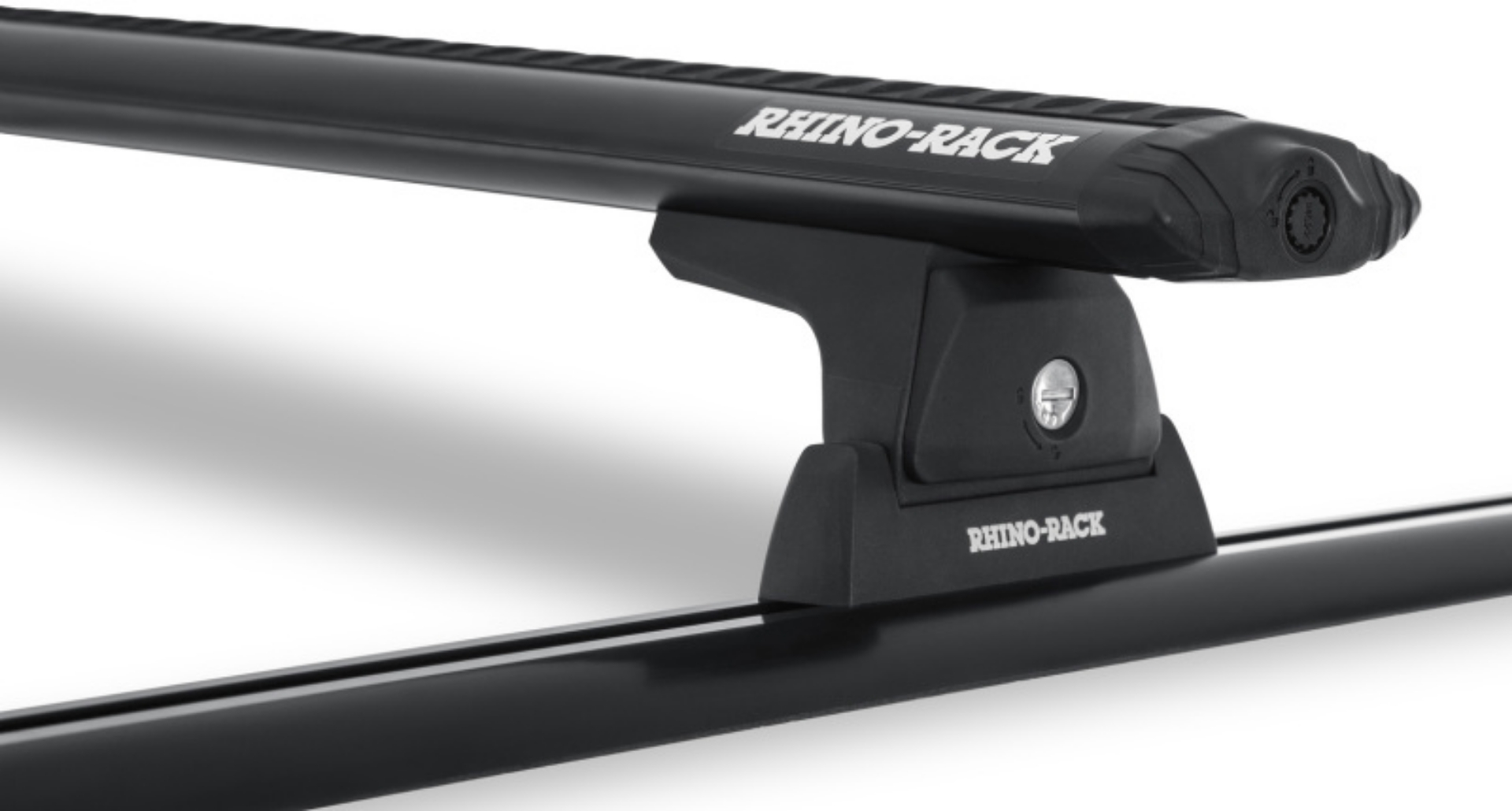 Picture of Rhino-Rack Vortex 65in 2 Bar Roof Rack w-Tracks ST - Black