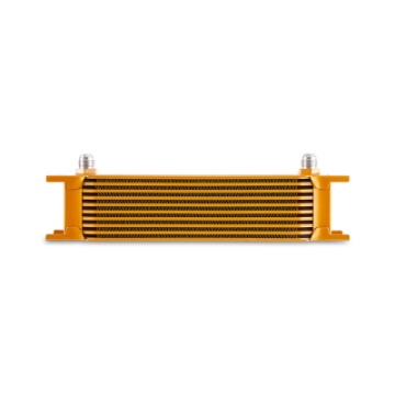 Picture of Mishimoto Universal -8AN 10 Row Oil Cooler - Gold