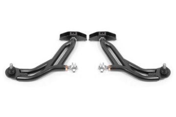 Picture of BMR 10-14 Ford Mustang Adj- Lower A-Arms w- Delrin-Rod End - 18mm Tall Ball Joint - Black Hammertone